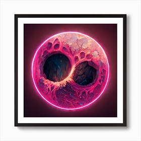 Pink Hole 4 Art Print