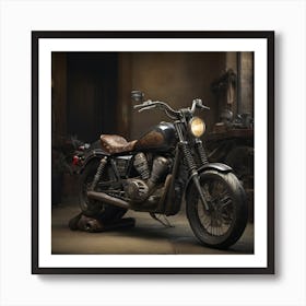 Yamaha Chopper Art Print