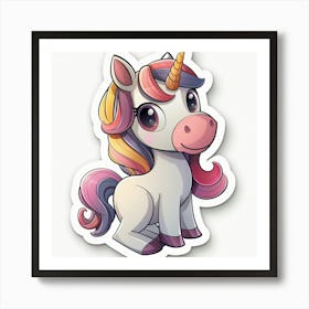 Unicorn Sticker 23 Art Print