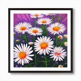 Aster Flowers 8 Art Print