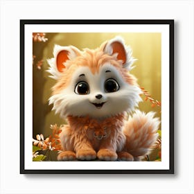 Cute Fox 58 Art Print