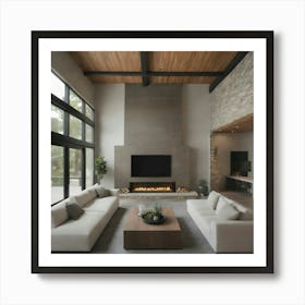 Modern Living Room 13 Art Print