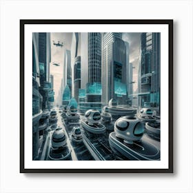 Futuristic City 2 Art Print