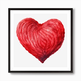 Red Heart Personalised Fine Art Print – Roomytown