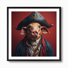 Pirate Pig 2 Art Print