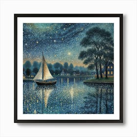 Night On The Water Art Print