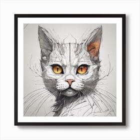 Cat Portrait 1 Art Print