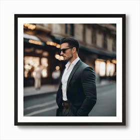 Man In A Suit 10 Art Print