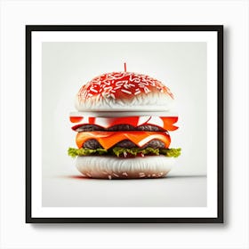 Cheeseburger Iconic (125) Art Print