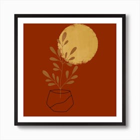 Plant In A Pot Art Print