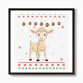 Sheep Ugly Xmas Design Matching Ugly Christmas Holiday Art Print