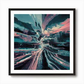 Surreal Landscape Abstract Painting Art Print Art Print