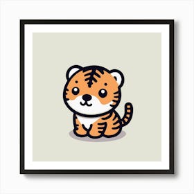Cute Tiger 2 Art Print
