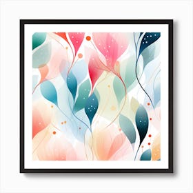 Abstract Floral Pattern Art Print