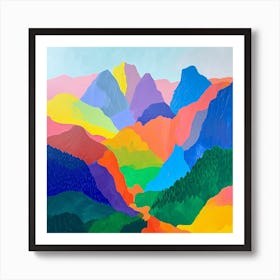 Colourful Abstract Triglav National Park Slovenia 4 Art Print