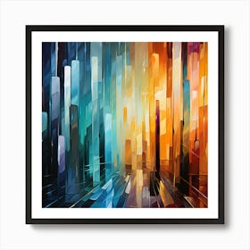 Subtle Impressions A Dance Of Color Art Print