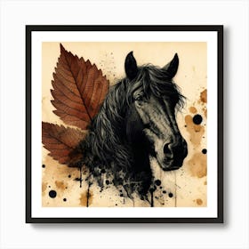 Creative Horse Beauty Illustration Nr 265 Art Print