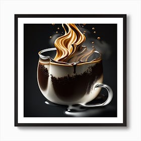Coffee In A Cup Art Print