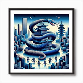 Snake King (Variant 1) Art Print