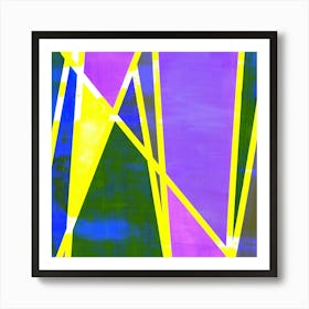 Mellow Haze - Neon Yellow Pink Art Print