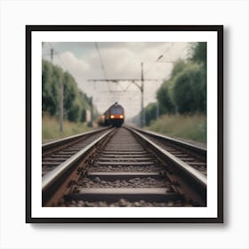 Train On The Tracks 7 Art Print