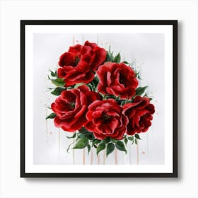 Red Roses 10 Art Print