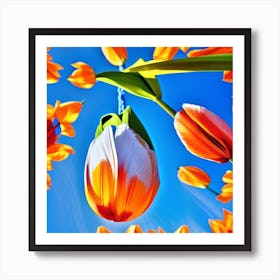 Tulips In The Sky Art Print