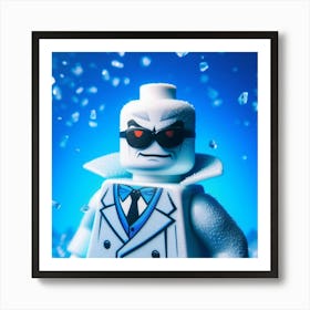 Mr. Freeze from Batman in Lego style Art Print