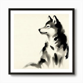 Husky Painting 1 Poster