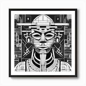 Egyptian Head Art Print