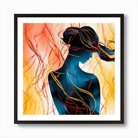 Woman'S Silhouette Art Print