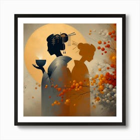 Geisha Creative Illustration Artwork 33 Art Print