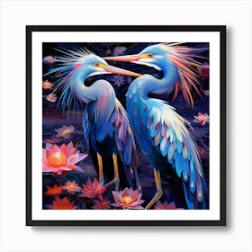 Lovebirds Art Print