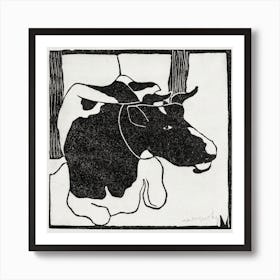 Lying Cow (c.1900), Samuel Jessurun Art Print