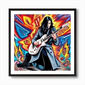 Guitar hero Art Print