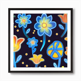 Floral Pattern1 Art Print