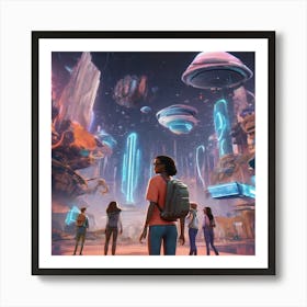 Futuristic City 138 Art Print