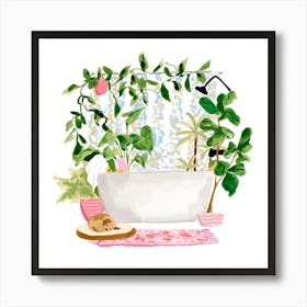 Plant Bath Art Print