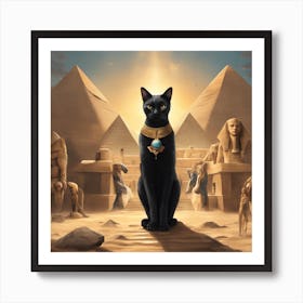 Egyptian Cat 5 Art Print