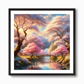 Sakura Blossoms Art Print