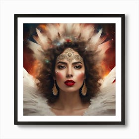 Mexican Beauty Portrait 6 Art Print