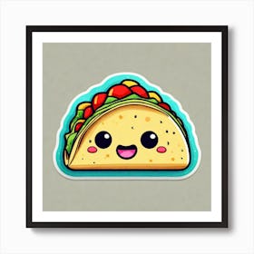 Taco Sticker 6 Art Print