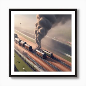 Steam Train Art Print