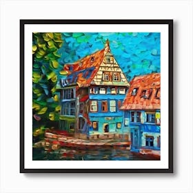 House By The Water Art Print