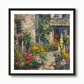 Cottage Dream Garden 1 Art Print