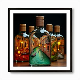 Venice In Bottles 4 Art Print