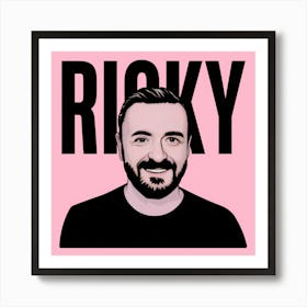 Ricky Gervais fan art Art Print