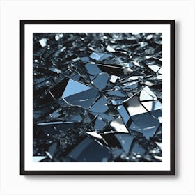 Shattered Glass 12 Art Print