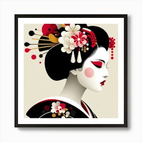 Japan Geisha Visual 106 Art Print