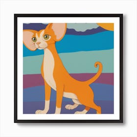 Sphynx Cat Art Print